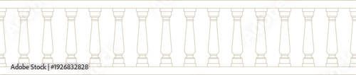 Indian Balustrade Design Element