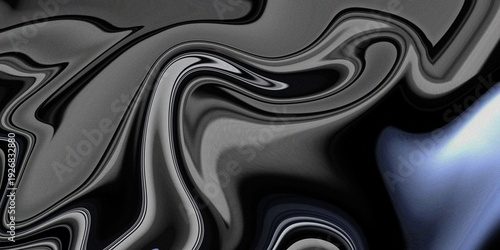 Abstract Neon Liquid Wave Background with Smooth Flowing Curves and Vibrant Gradient Colors