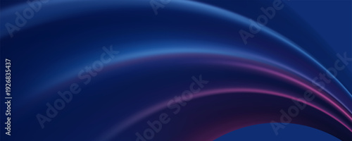 Abstract light neon curve technology background, Blue and Pink glowing lines background for presentation business or tech event poster EPS 10