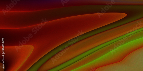 Abstract Neon Liquid Wave Background with Smooth Flowing Curves and Vibrant Gradient Colors