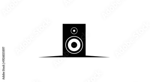 Black Modern HiFi Speaker System Device.