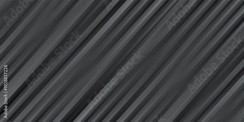 Abstract background with vertical metallic bars on a dark background. The metallic and dark colors create a sleek, modern texture. Surreal geometric bar pattern background. Black background vector.