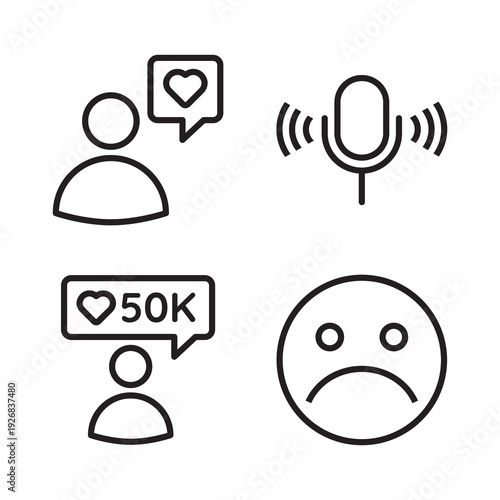 SEO and Digital Marketing Line Icon Collection 01