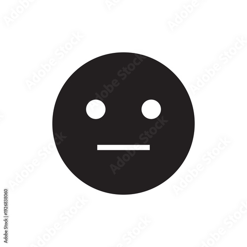 Neutral Customer Rating and Feedback Survey Solid Icon