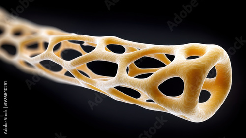 Carbon nanotube molecule lattice structure science concept closeup abstract