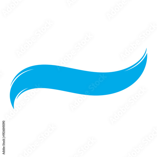 Free Download A blue wave on a white background - GFXLoad