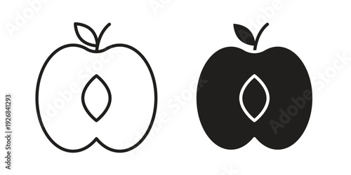 Apricot icon. Perfect for app and web interfaces, marketing, etc.