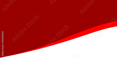 red curve wave panel background