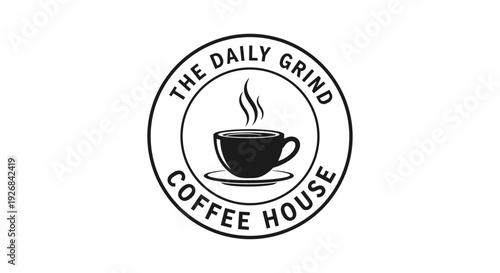 Coffee Cup Logo Design for Coffee House.