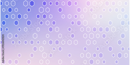 Modern health care or medical background design. Health care innovation concept. Horizontal header web banner. Abstract geometric background with hexagon shapes for medicine, science, chemistry.