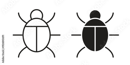 Bug icon. Perfect for app and web interfaces, marketing, etc.