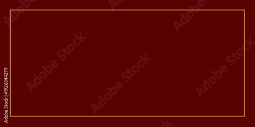 Thin orange outline frame with copy space on brown background. writing background concept digitally generated image.