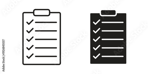 Check list icon. Perfect for app and web interfaces, marketing, etc.