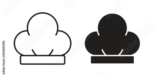 Chef hat icon. Perfect for app and web interfaces, marketing, etc.