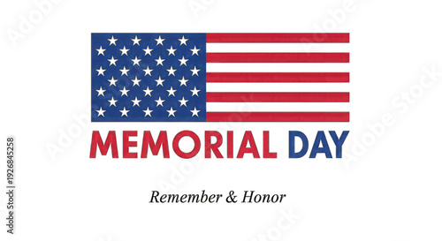 Free Download Memorial day patriotic american flag design isolated on transparent background - GFXLoad