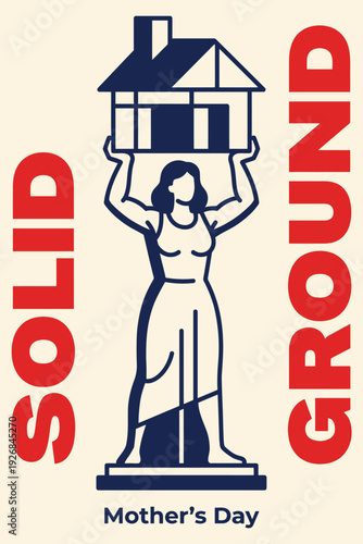 Mother's Day Home Foundation Vintage Poster