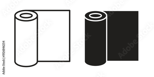 Construction film roll icon. Perfect for app and web interfaces, marketing, etc.