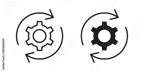 Continuous changes icon. Perfect for app and web interfaces, marketing, etc.