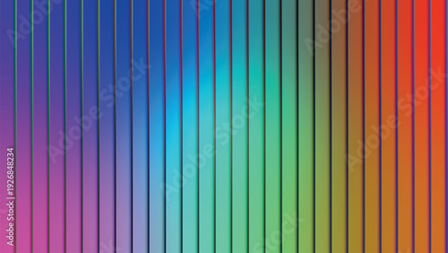 A vibrant colorful abstract background featuring a gradient of vertical stripes high-quality professional detailed modern