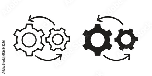 Dev ops icon. Perfect for app and web interfaces, marketing, etc.