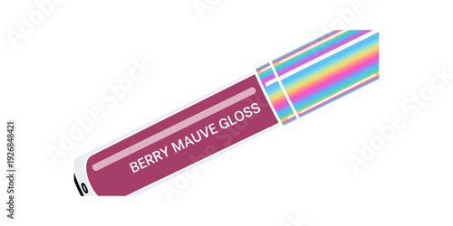 A stylish multicolored highlighter pen labeled berry mauve gloss