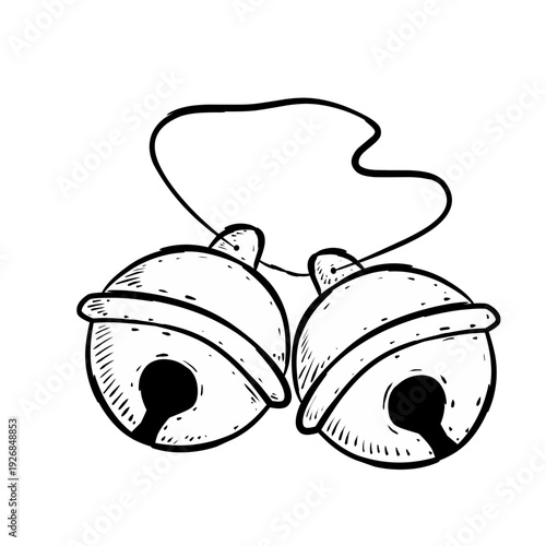 Sketch illustration of jingle bells