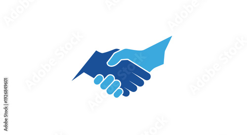 Handshake Illustration Symbolizing Partnership Agreement.