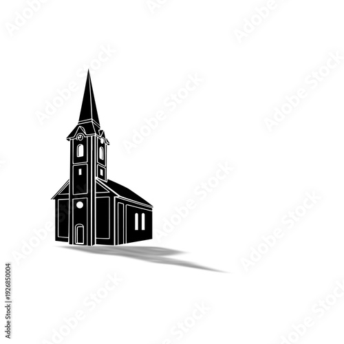 house, villa, castle silhouette vector icon