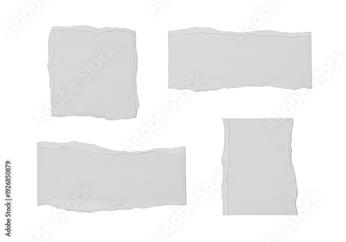 Wallpaper Mural Four gray rectangles with irregular edges arranged in a square formation on a white background. Torontodigital.ca