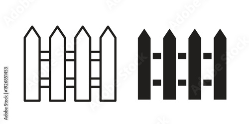 Fence icon. Perfect for app and web interfaces, marketing, etc.