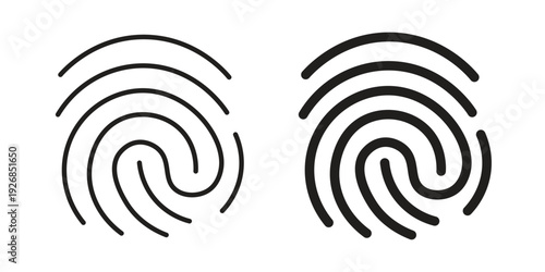 Fingerprint icon. Perfect for app and web interfaces, marketing, etc.
