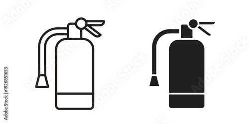 Fire extinguisher icon. Perfect for app and web interfaces, marketing, etc.