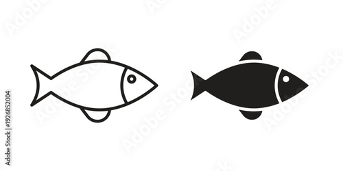 Fish icon. Perfect for app and web interfaces, marketing, etc.