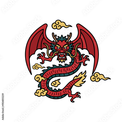 Wallpaper Mural chinese dragon symbol Torontodigital.ca