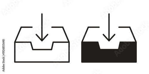 Inbox icon. Perfect for app and web interfaces, marketing, etc.