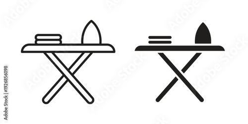 Ironing board icon. Perfect for app and web interfaces, marketing, etc.