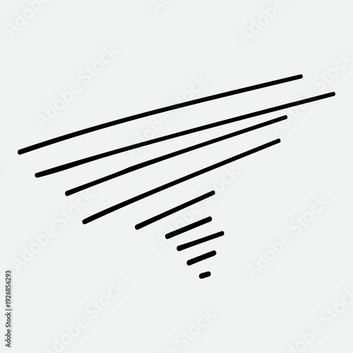 Calligraphy collection of wavy swoosh. Hand drawn swash, emphasis, line shape. Typographic extension simple stroke underline decoration for text, logo. Minimalist letter tail isolated element