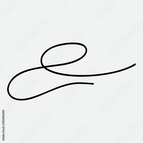 Calligraphy collection of wavy swoosh. Hand drawn swash, emphasis, line shape. Typographic extension simple stroke underline decoration for text, logo. Minimalist letter tail isolated element