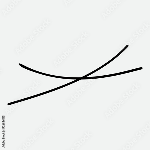 Calligraphy collection of wavy swoosh. Hand drawn swash, emphasis, line shape. Typographic extension simple stroke underline decoration for text, logo. Minimalist letter tail isolated element