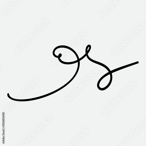 Calligraphy collection of wavy swoosh. Hand drawn swash, emphasis, line shape. Typographic extension simple stroke underline decoration for text, logo. Minimalist letter tail isolated element