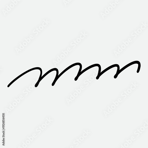 Calligraphy collection of wavy swoosh. Hand drawn swash, emphasis, line shape. Typographic extension simple stroke underline decoration for text, logo. Minimalist letter tail isolated element