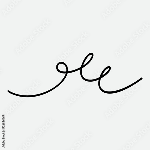 Calligraphy collection of wavy swoosh. Hand drawn swash, emphasis, line shape. Typographic extension simple stroke underline decoration for text, logo. Minimalist letter tail isolated element