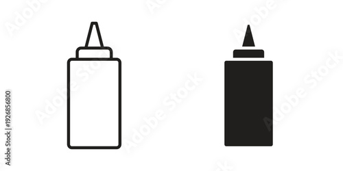 Ketchup icon. Perfect for app and web interfaces, marketing, etc.