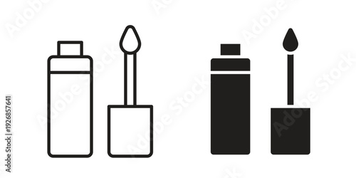 Lip gloss icon. Perfect for app and web interfaces, marketing, etc.