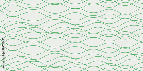 Green farm banner, organic abstract background with fields. Wavy green lines, natural organic products. Striped green farmer pattern.