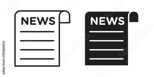 News icon. Perfect for app and web interfaces, marketing, etc.