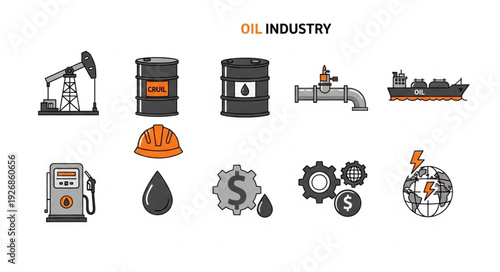 Oil Industry - Exploration, Production, Transportation, and Distribution.