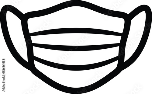 Face mask vector icon