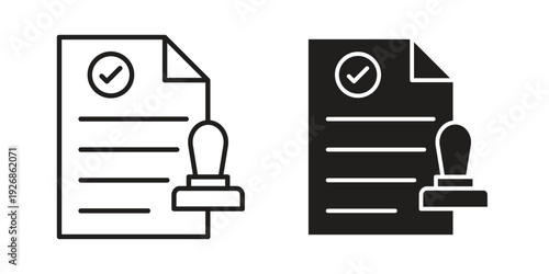 Permit icon. Perfect for app and web interfaces, marketing, etc.