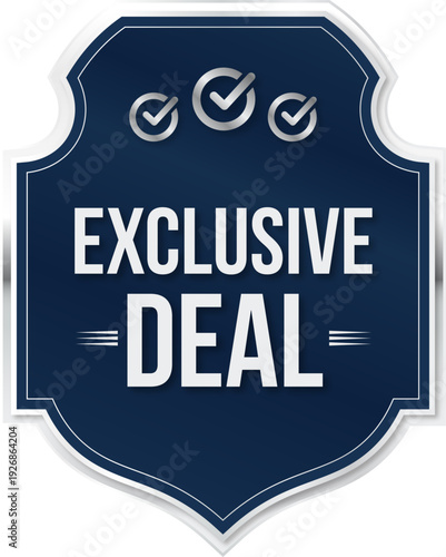 Exclusive Shield Label Badge Vector for Quality Badges, Guarantee Labels, Award Certification & Trust Seals